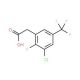 3-Chloro-2-fluoro-5-(trifluoromethyl)phenylacetic acid (CAS 261763-13-7) - chemical structure image