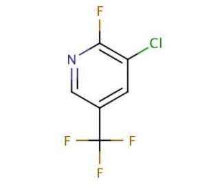 3-Chloro-2-fluoro-5-(trifluoromethyl)pyridine (CAS 72537-17-8) - chemical structure image