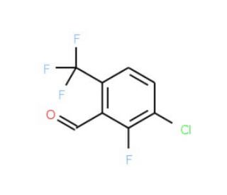 3-Chloro-2-fluoro-6-(trifluoromethyl)benzaldehyde (CAS 186517-29-3) - chemical structure image