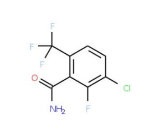 3-Chloro-2-fluoro-6-(trifluoromethyl)benzamide (CAS 186517-42-0) - chemical structure image