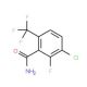 3-Chloro-2-fluoro-6-(trifluoromethyl)benzamide (CAS 186517-42-0) - chemical structure image