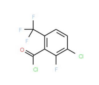 3-Chloro-2-fluoro-6-(trifluoromethyl)benzoyl chloride (CAS 186517-45-3) - chemical structure image