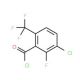 3-Chloro-2-fluoro-6-(trifluoromethyl)benzoyl chloride (CAS 186517-45-3) - chemical structure image