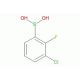 3-Chloro-2-fluorobenzeneboronic acid (CAS 352535-82-1) - chemical structure image