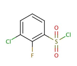 3-Chloro-2-fluorobenzenesulfonyl chloride (CAS 351003-48-0) - chemical structure image