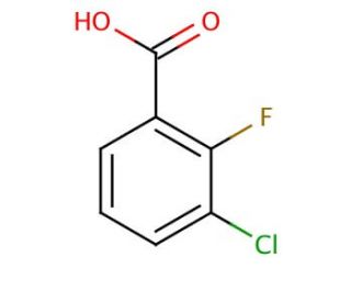 3-Chloro-2-fluorobenzoic acid (CAS 161957-55-7) - chemical structure image