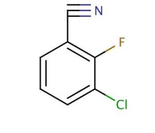 3-Chloro-2-fluorobenzonitrile (CAS 94087-40-8) - chemical structure image