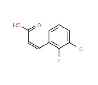 3-Chloro-2-fluorocinnamic acid - chemical structure image