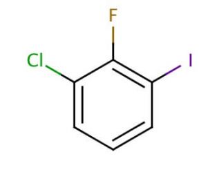 3-Chloro-2-fluoroiodobenzene (CAS 72373-82-1) - chemical structure image