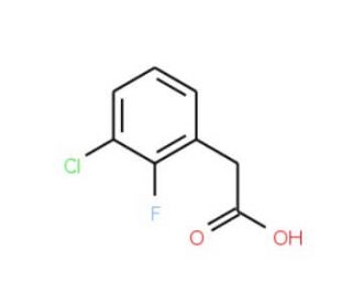 3-Chloro-2-fluorophenylacetic acid (CAS 261762-96-3) - chemical structure image