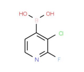 3-Chloro-2-fluoropyridine-4-boronic acid (CAS 1217500-55-4) - chemical structure image