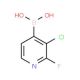 3-Chloro-2-fluoropyridine-4-boronic acid (CAS 1217500-55-4) - chemical structure image