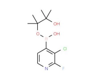 3-Chloro-2-fluoropyridine-4-boronic acid pinacol ester (CAS 1073353-71-5) - chemical structure image