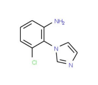3-Chloro-2-imidazol-1-yl-phenylamine (CAS 869942-74-5) - chemical structure image