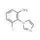 3-Chloro-2-imidazol-1-yl-phenylamine (CAS 869942-74-5) - chemical structure image