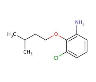 3-Chloro-2-(isopentyloxy)aniline - chemical structure image