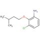 3-Chloro-2-(isopentyloxy)aniline - chemical structure image