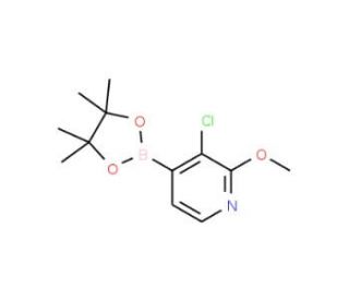 3-Chloro-2-methoxypyridine-4-boronic acid pinacol ester (CAS 1073353-73-7) - chemical structure image