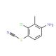 3-Chloro-2-methyl-4-thiocyanatoaniline (CAS 14030-84-3) - chemical structure image