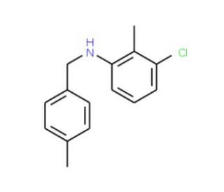 3-Chloro-2-methyl-N-(4-methylbenzyl)aniline - chemical structure image