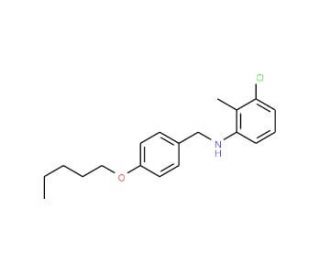 3-Chloro-2-methyl-N-[4-(pentyloxy)benzyl]aniline - chemical structure image