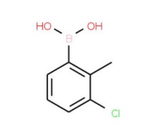3-Chloro-2-methylphenyboronic acid (CAS 313545-20-9) - chemical structure image