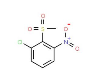 3-Chloro-2-methylsulfonylnitrobenzene - chemical structure image