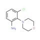 3-Chloro-2-morpholin-4-yl-phenylamine (CAS 58785-07-2) - chemical structure image