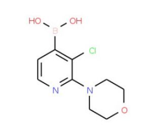 3-Chloro-2-morpholinopyridine-4-boronic acid (CAS 957061-04-0) - chemical structure image
