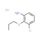 3-Chloro-2-propoxy-phenylamine hydrochloride - chemical structure image