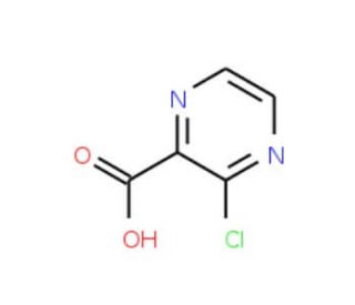 3-Chloro-2-pyrazine-carboxylic acid (CAS 27398-39-6) - chemical structure image