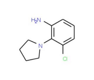 3-Chloro-2-pyrrolidin-1-yl-phenylamine (CAS 58785-05-0) - chemical structure image