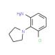 3-Chloro-2-pyrrolidin-1-yl-phenylamine (CAS 58785-05-0) - chemical structure image