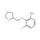 3-Chloro-2-(tetrahydro-2-furanylmethoxy)aniline - chemical structure image