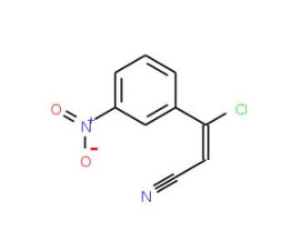 3-Chloro-3-(3-nitro-phenyl)-acrylonitrile - chemical structure image