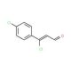 3-Chloro-3-(p-chlorophenyl)acrolein (CAS 14063-77-5) - chemical structure image