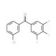 3-Chloro-3′,4′,5′-trifluorobenzophenone (CAS 746651-95-6) - chemical structure image