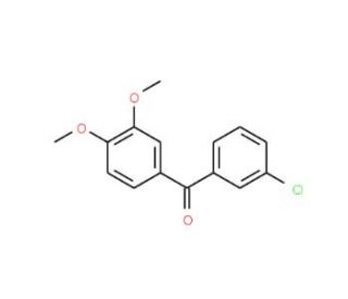 3-Chloro-3&prime;,4&prime;-dimethoxybenzophenone (CAS 116412-84-1) - chemical structure image