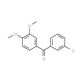3-Chloro-3′,4′-dimethoxybenzophenone (CAS 116412-84-1) - chemical structure image
