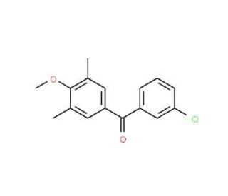 3-Chloro-3&prime;,5&prime;-dimethyl-4&prime;-methoxybenzophenone (CAS 61259-85-6) - chemical structure image
