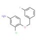 3-Chloro-4-[(3-fluorobenzyl)oxy]aniline (CAS 202197-26-0) - chemical structure image