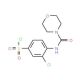 3-Chloro-4-[(morpholine-4-carbonyl)-amino]-benzene sulfonyl chloride - chemical structure image