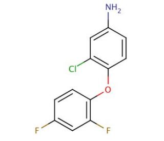 3-Chloro-4-(2,4-difluorophenoxy)aniline - chemical structure image