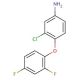 3-Chloro-4-(2,4-difluorophenoxy)aniline - chemical structure image