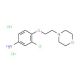3-Chloro-4-[2-(4-morpholinyl)ethoxy]phenylamine dihydrochloride - chemical structure image