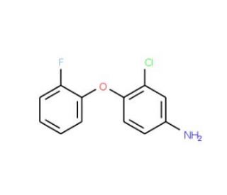 3-Chloro-4-(2-fluorophenoxy)aniline - chemical structure image