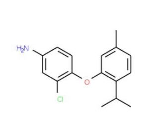 3-Chloro-4-(2-isopropyl-5-methylphenoxy)aniline - chemical structure image