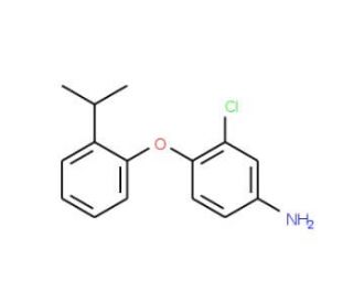 3-Chloro-4-(2-isopropylphenoxy)aniline - chemical structure image