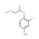 3-Chloro-4-(2-methoxy-1-methyl-ethoxy)-phenylamine - chemical structure image