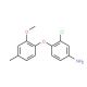 3-Chloro-4-(2-methoxy-4-methylphenoxy)aniline - chemical structure image